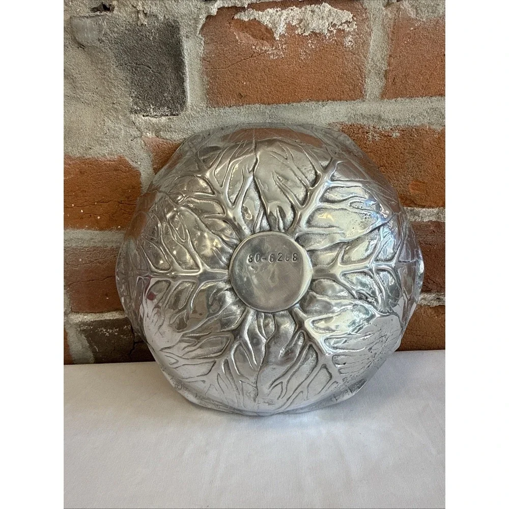 Vintage Cabbage Lettuce Leaf Serving Salad Bowl‎ Dish 80-6288